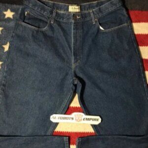 NWOT Vintage LL BEAN Natural Fit Denim Jeans 38x29 Work Outdoors Rlx Carhartt Ld